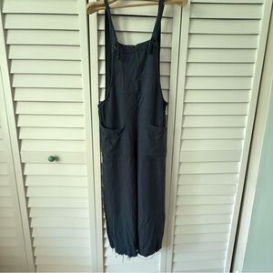 Natural Life overalls romper in blue :: xs